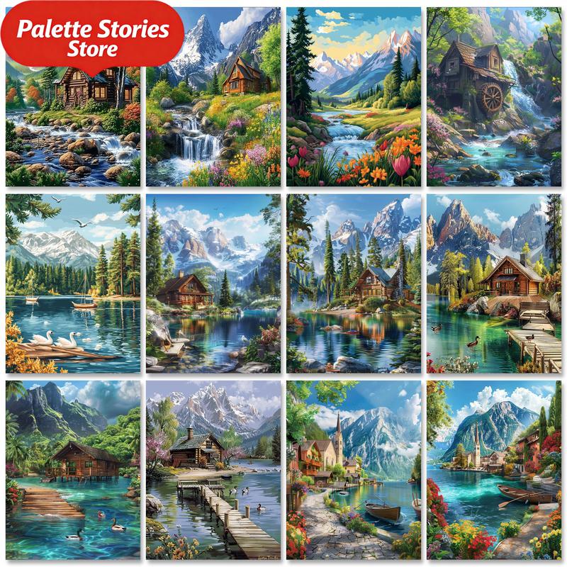 Art Craft Village - Lukisan Tanpa Bingkai Dengan Angka Gambar