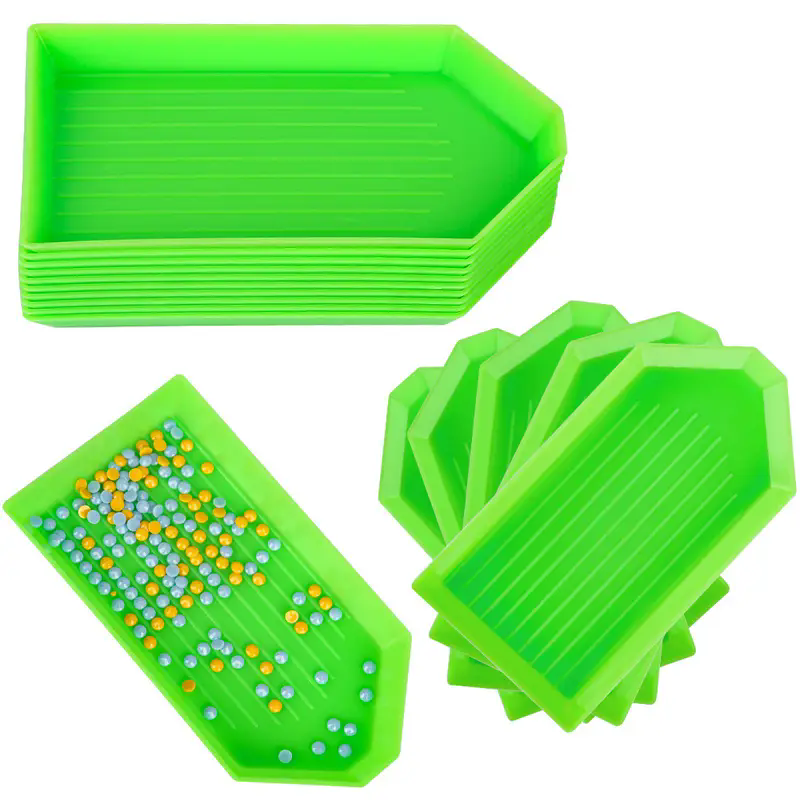 Art Craft Easy - 6 Buah/Set Nampan Penyortiran Manik Lukisan