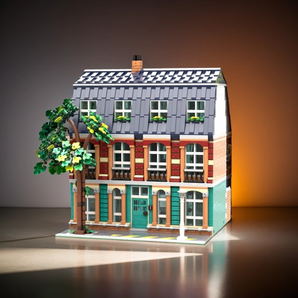 Art Craft Ideas For School - 3332pcs MOC Bangunan Modular Model Sekolah