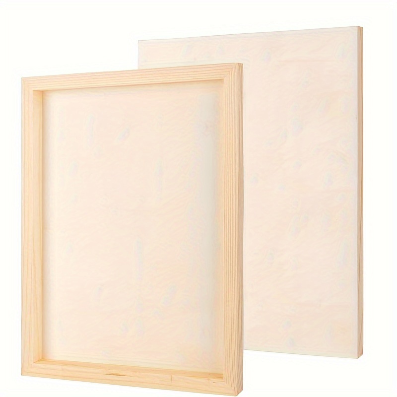 Acrylic Pour Paint - 2 buah papan Panel kayu, papan