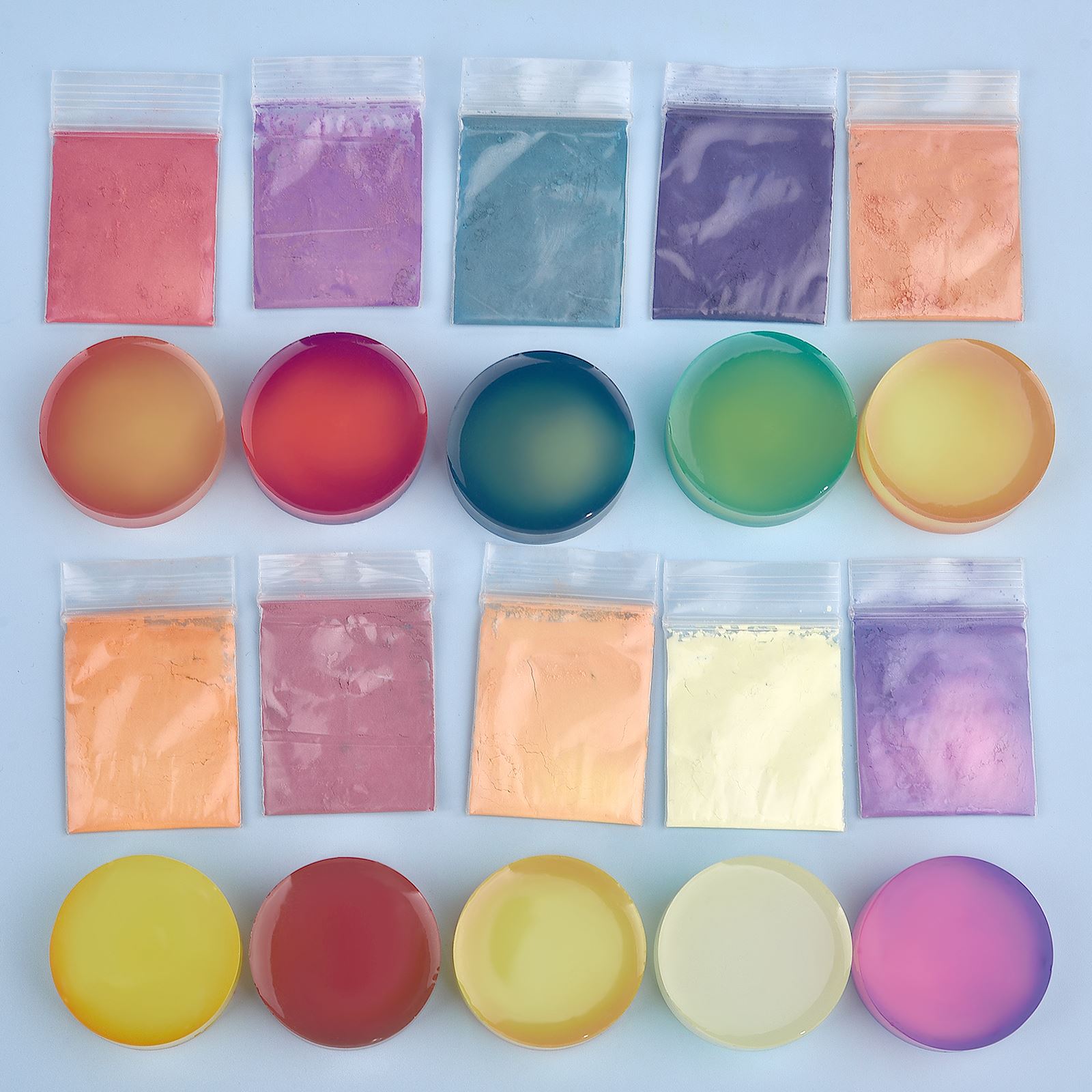 Resin Pigment Powder - 10 Warna Bubuk Pengubah Warna Suhu