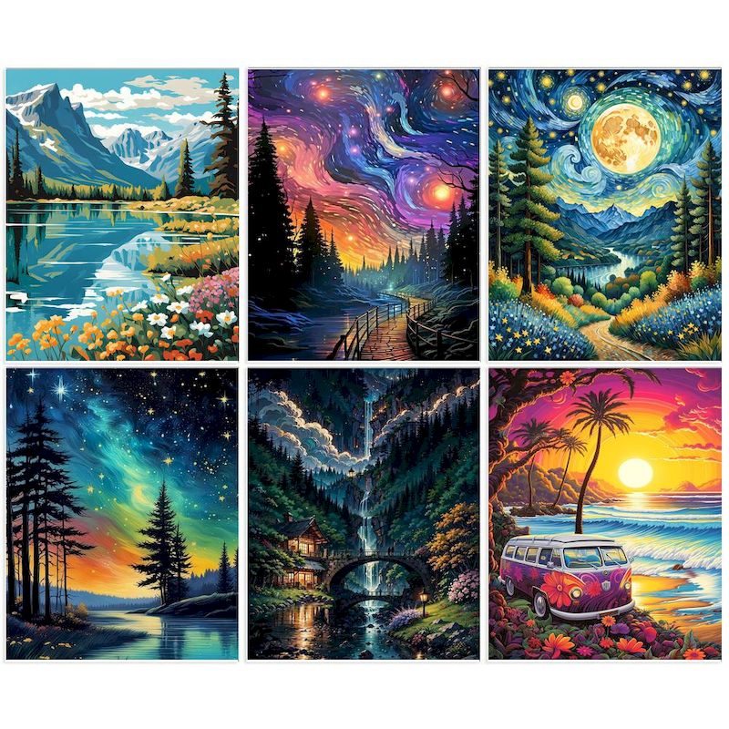 Art And Craft Numbers - GATYZTORY lukisan dengan angka 40x50cm Kit