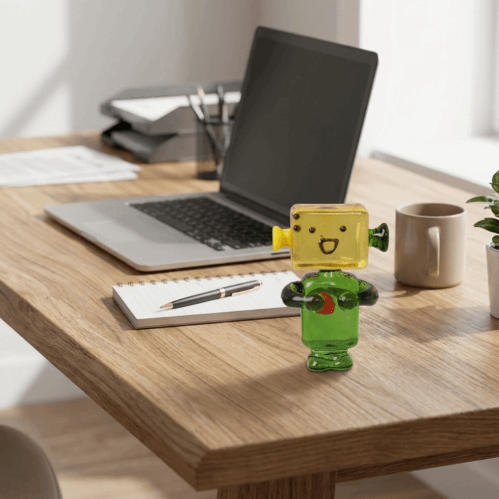 Art Craft Robot - Ornamen Robot Wajah Warna-warni Lucu Kartun