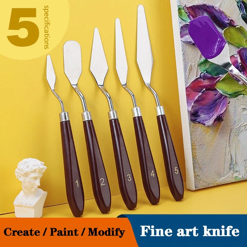 Painting Knife Palette - Palet pengikis lukisan minyak, alat tulis