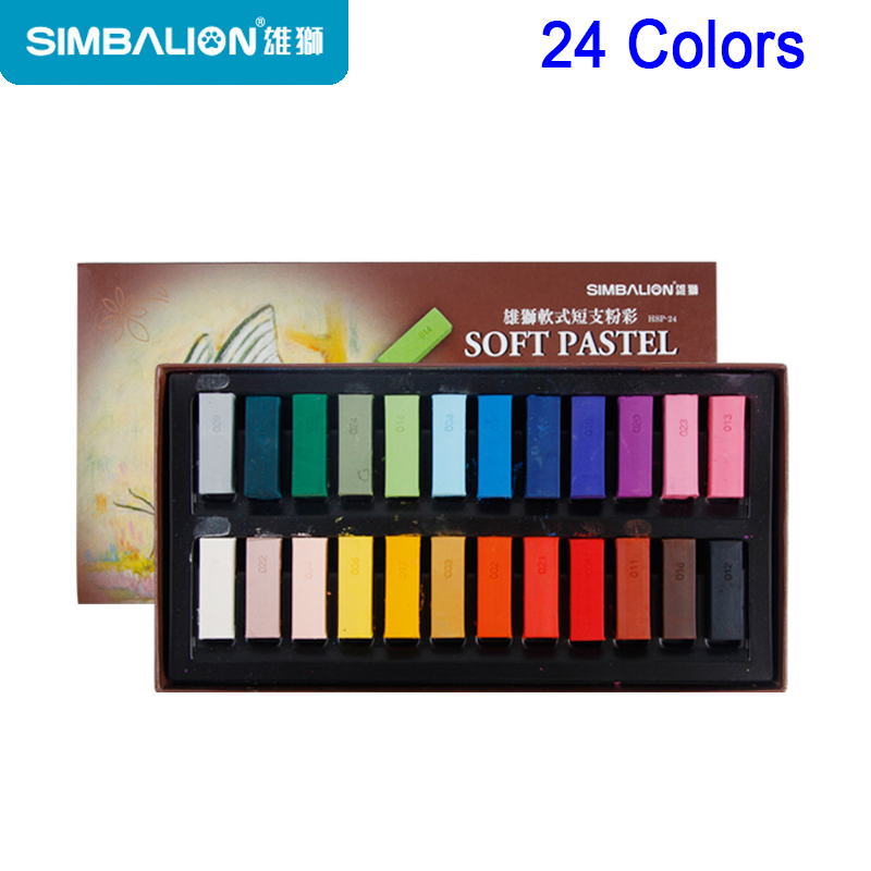 Chalk Pastel Set - Simbalion 24/48 warna kapur warna lembut