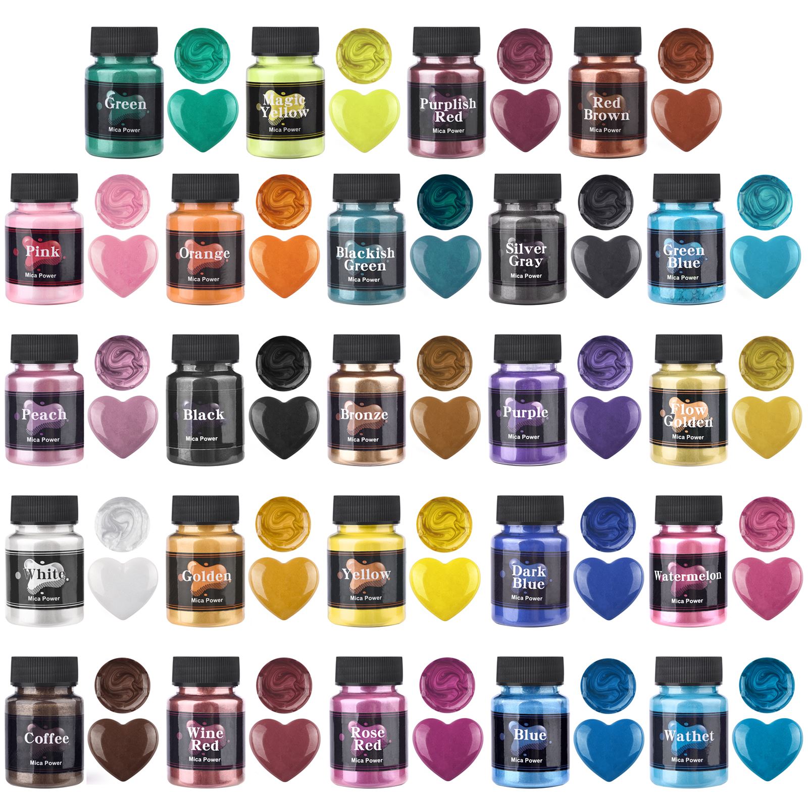 Resin Pigment Powder - 50ml 24 warna Resin bubuk mutiara