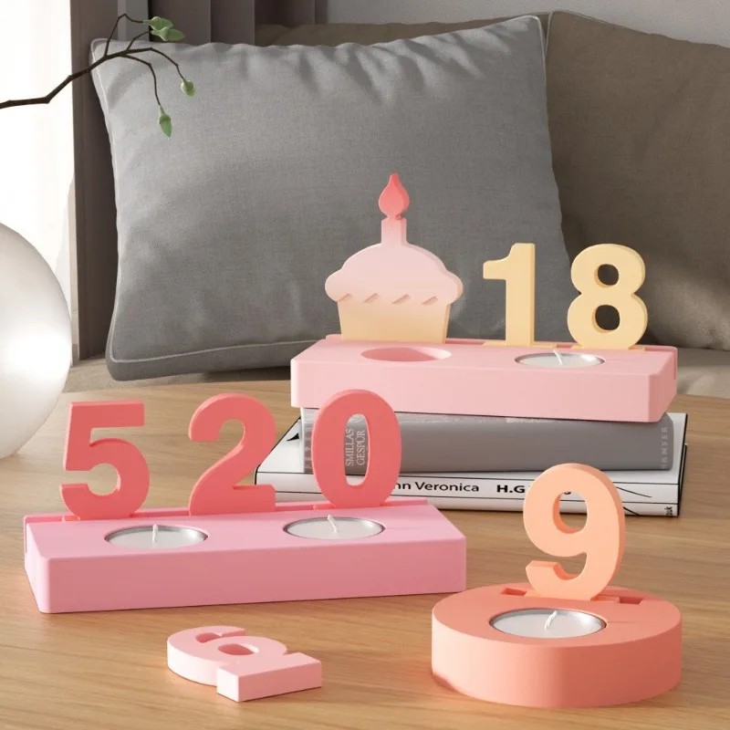 Art And Craft Numbers - 2 Buah Cetakan Silikon Kue Ulang