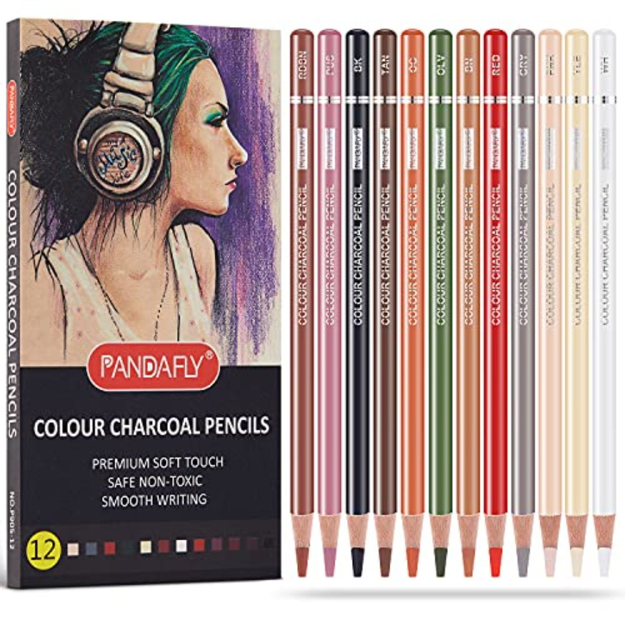 Chalk Pastel Set - Set Pensil Arang Berwarna Profesional, Pensil
