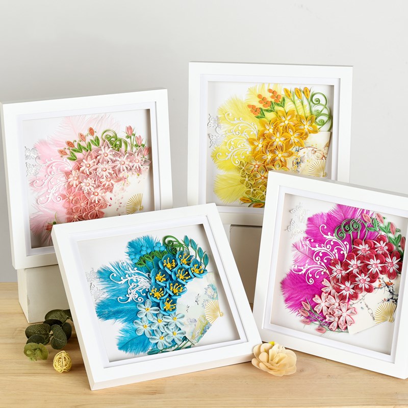 Quilling Paper Strips - Kipas Bulu Seni Kertas Buatan Tangan