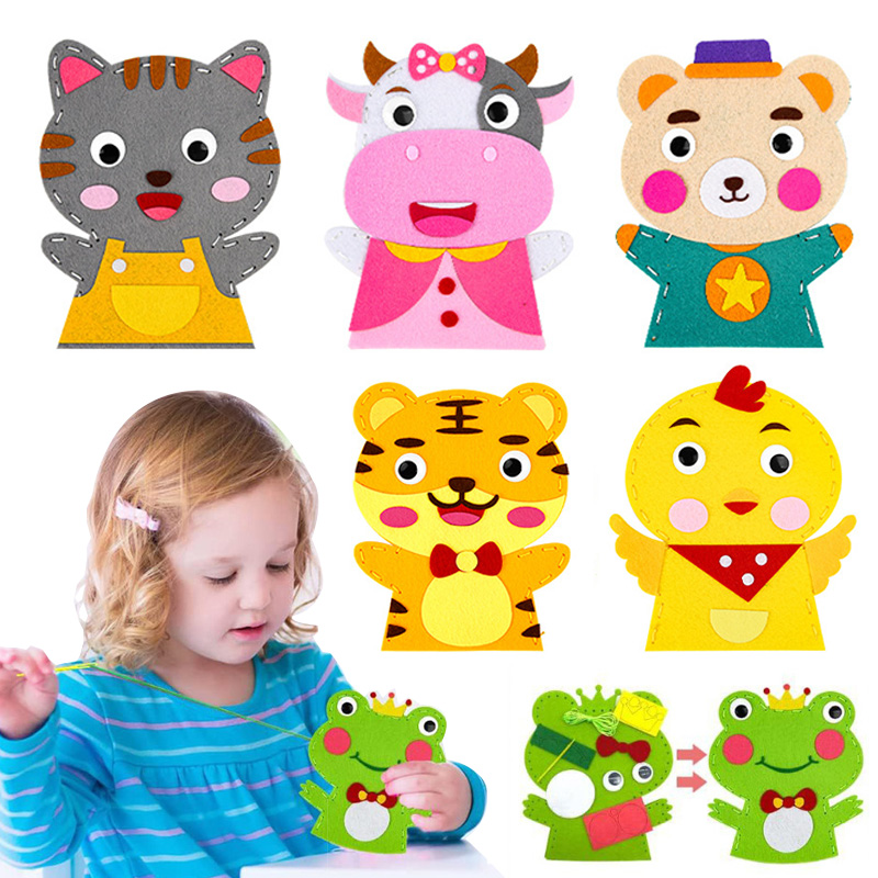 Art And Craft Nature - Boneka Tangan Hewan Kartun Lucu Mainan