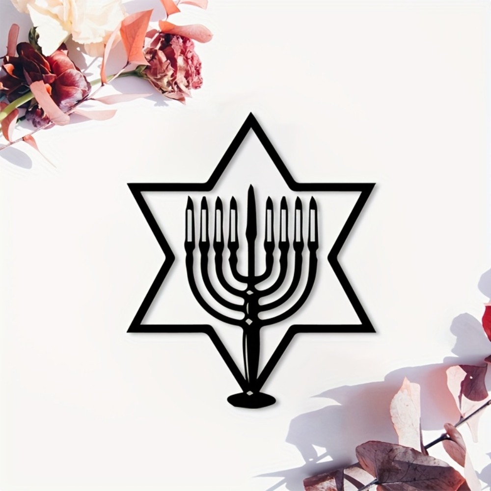 Art & Craft Toys For Kids - CIFBUY Seni Dinding Logam Menorah Bintang