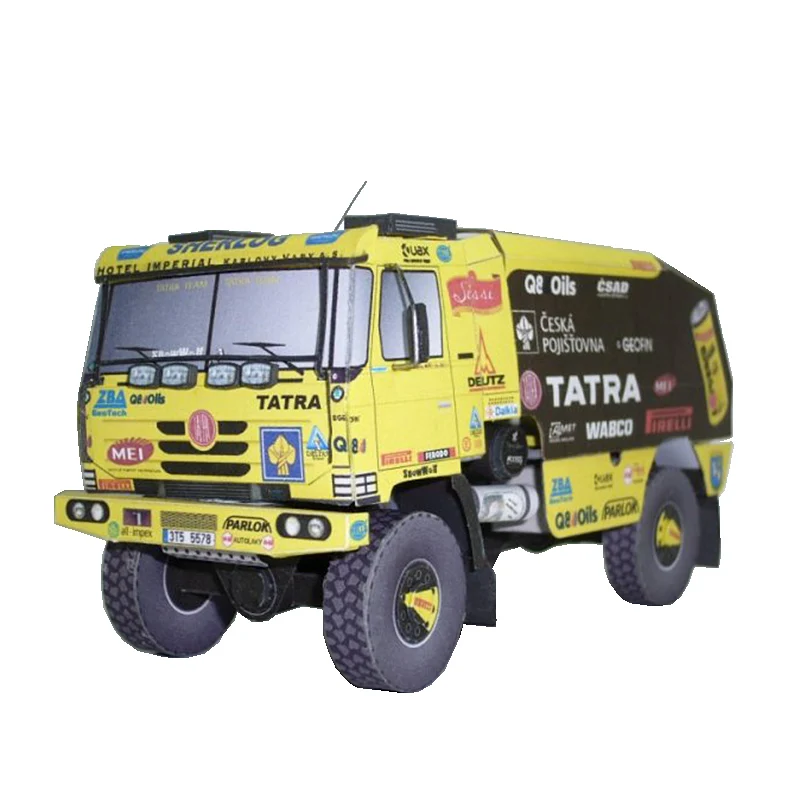 Art Craft With Cardboard - Tatra 815 2008 truk 1:53 Dakar