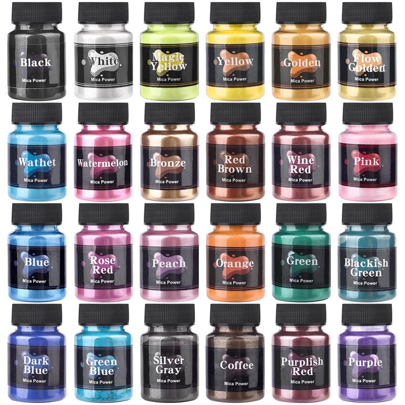 Resin Pigment Powder - 50Ml Dekorasi Seni Kuku Resin Epoksi