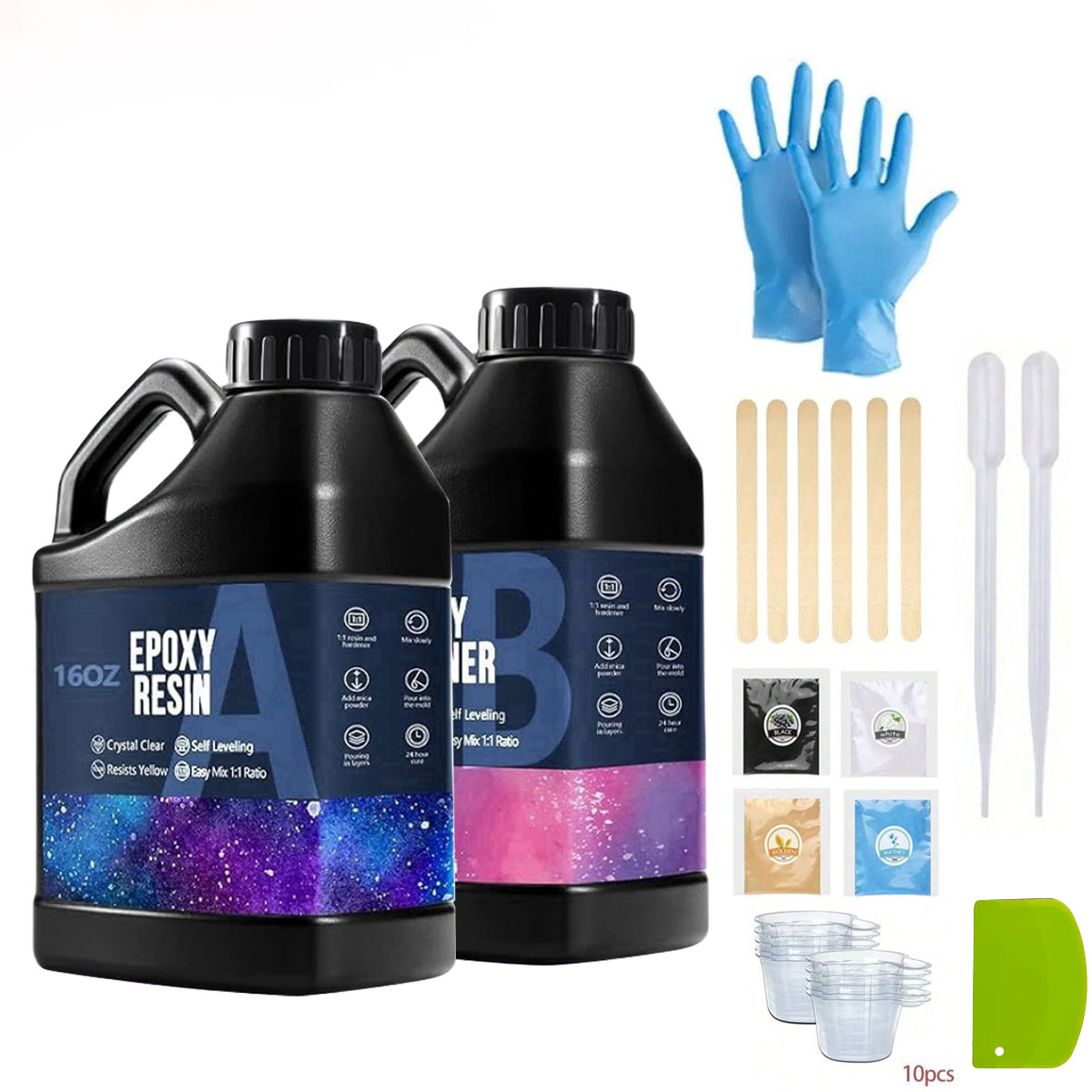 Art Craft Easy - 1000ml Kit Resin Epoksi Kristal Jernih
