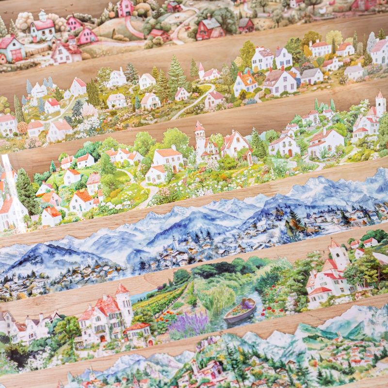 Art Craft Village - 6 Gulungan 6Cm×200Cm Set Selotip Bertema