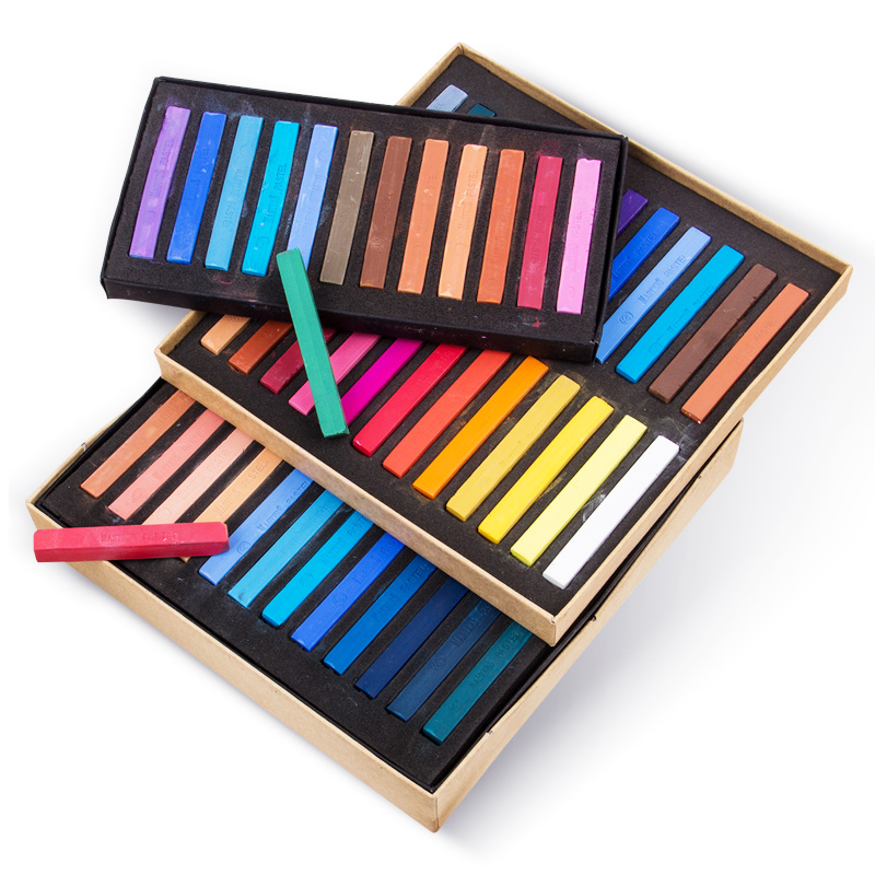 Chalk Pastel Set - Krayon Lembut Kering Pastel 12/24/36/48 Warna/Set