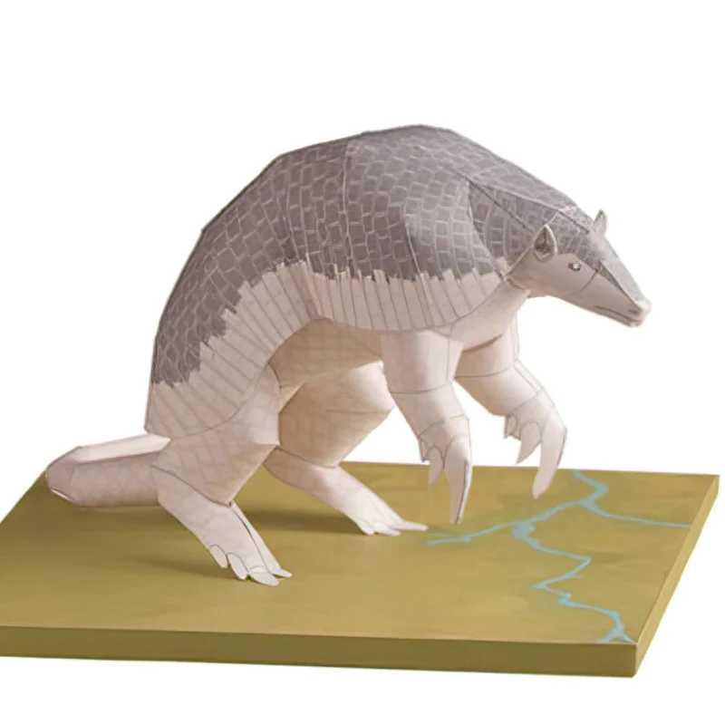Art Craft With Cardboard - Armadillo seni Origami Mini 3D kertas