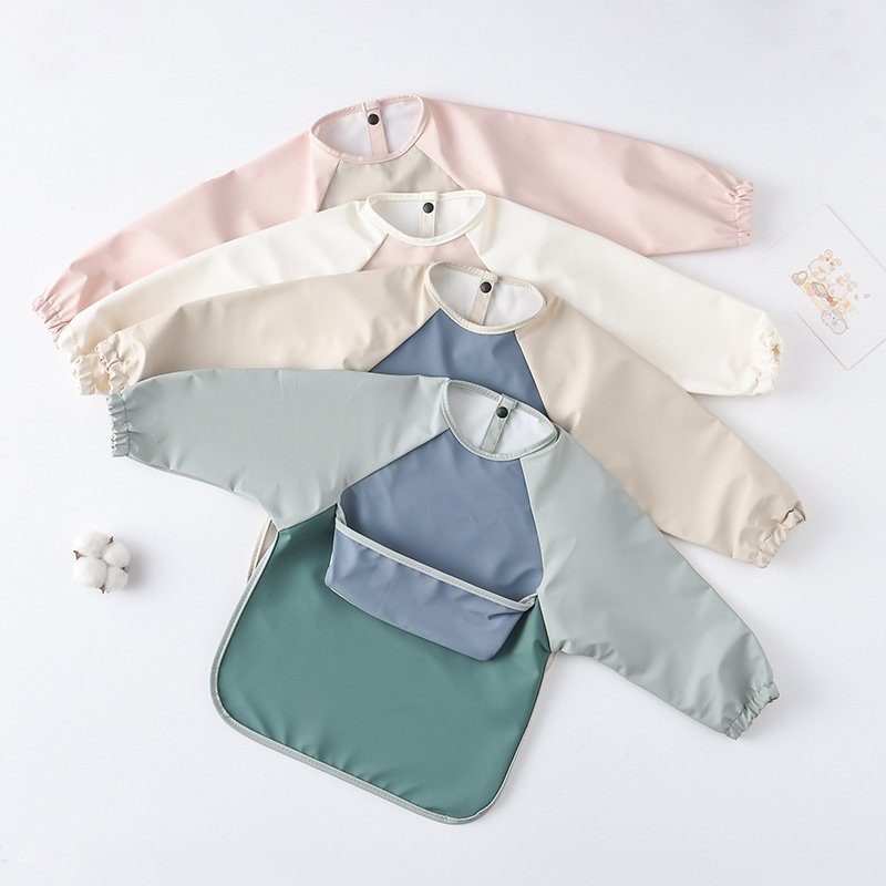 Celemek PU lengan panjang bayi - Art Craft Girl ulasan dan harga