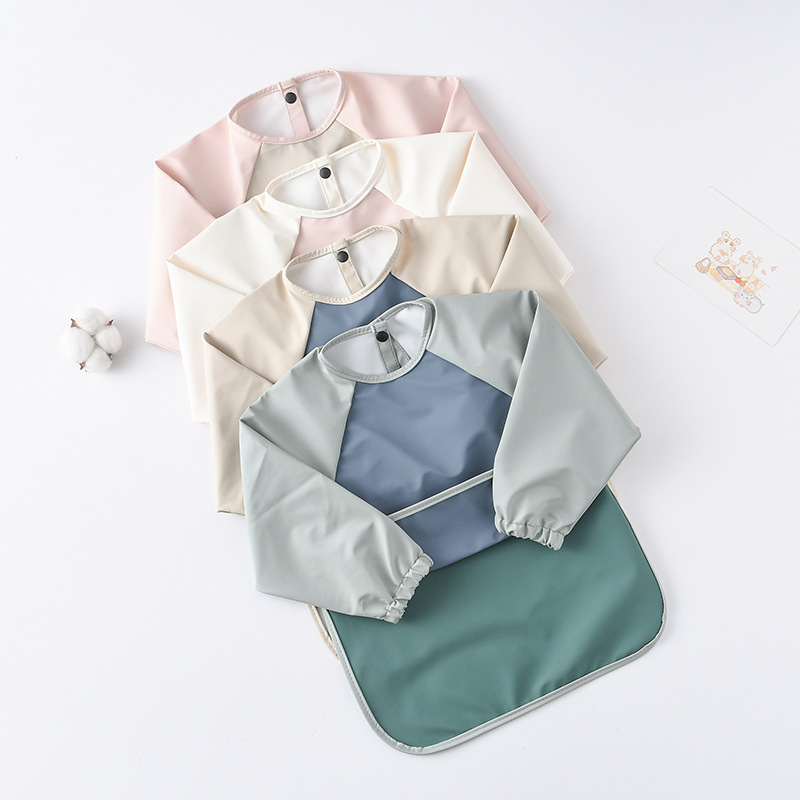 Celemek PU lengan panjang bayi - Art Craft Girl ulasan dan harga