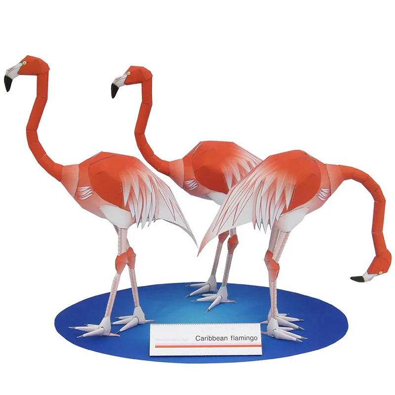 Flamingo Karibia lipat tiga bu - Art Craft With Cardboard ulasan dan harga