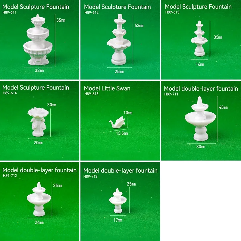 2 Buah Model Patung HO 1:87 Pa - Art And Craft Nature ulasan dan harga
