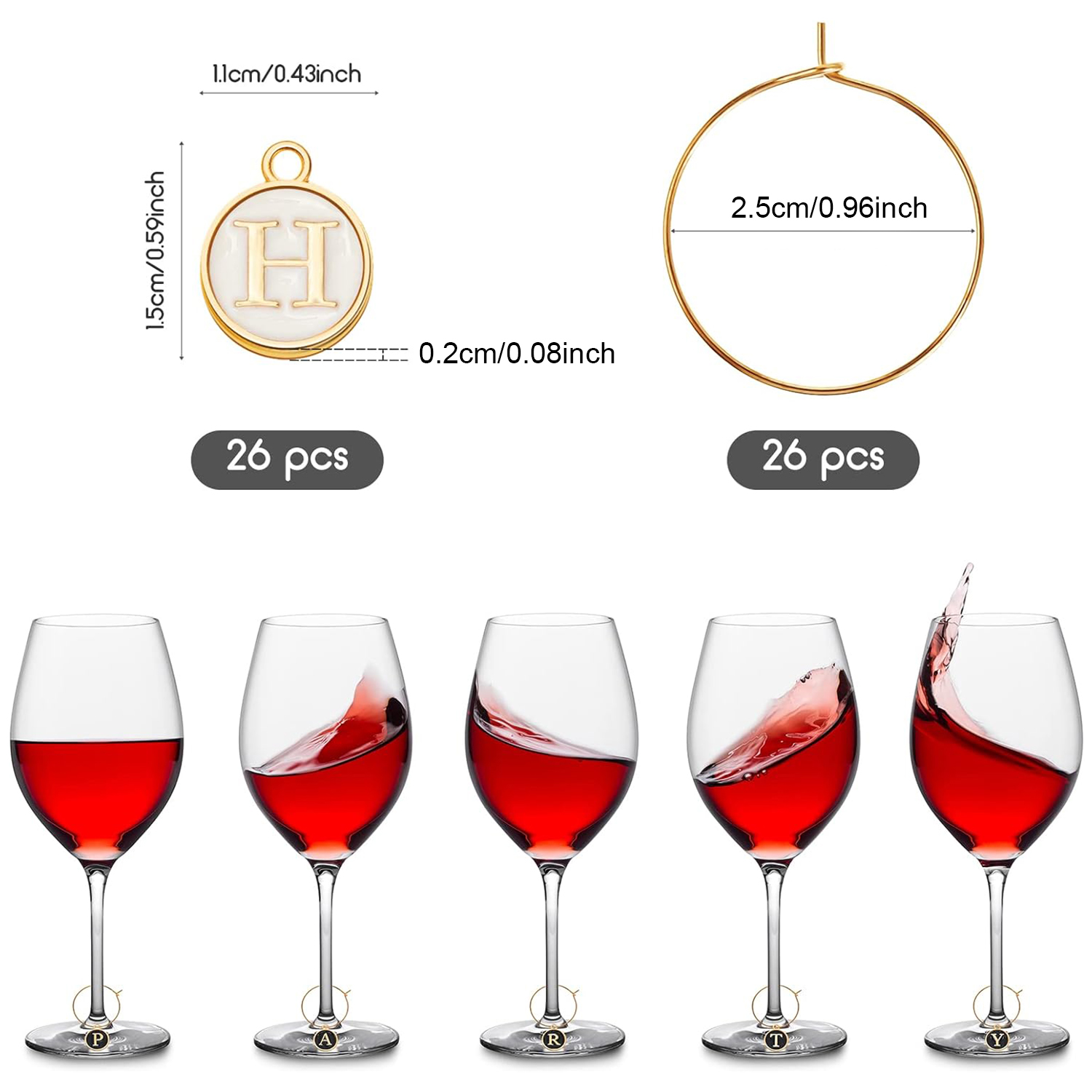 26 Buah Jimat Anggur untuk Gel - Art Craft Glasses ulasan dan harga