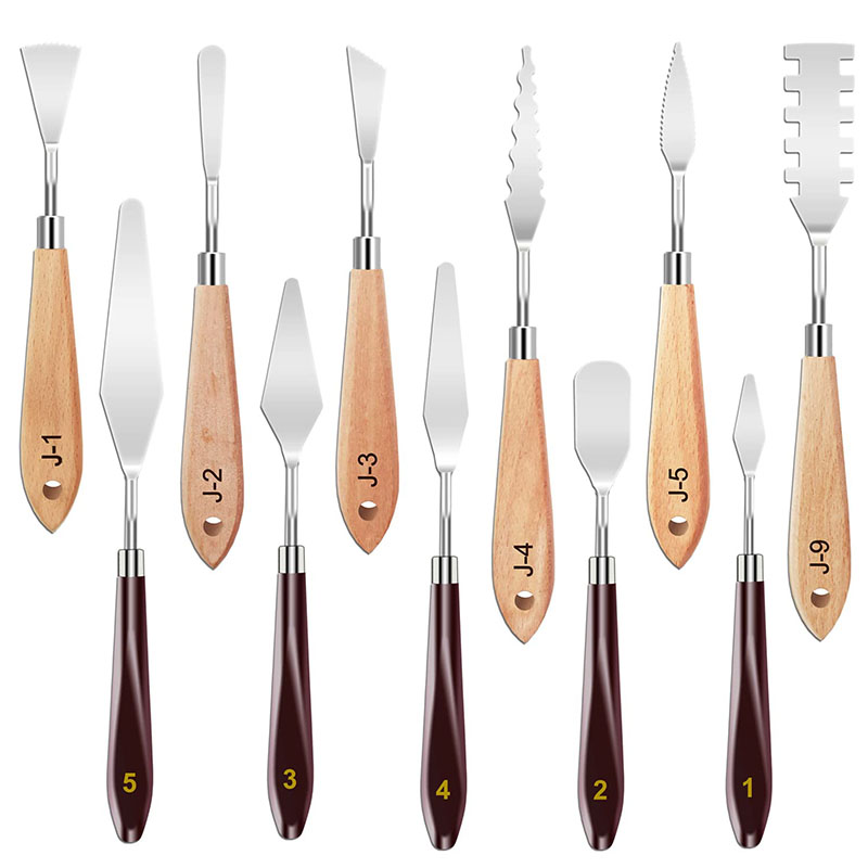 11 Buah Set Pisau Lukis Baja T - Painting Knife Palette ulasan dan harga