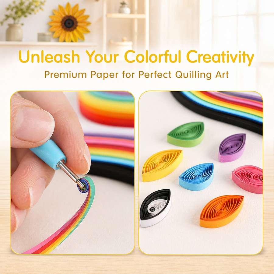 36 Warna 260 Lembar Kertas Qui - Quilling Paper Strips ulasan dan harga