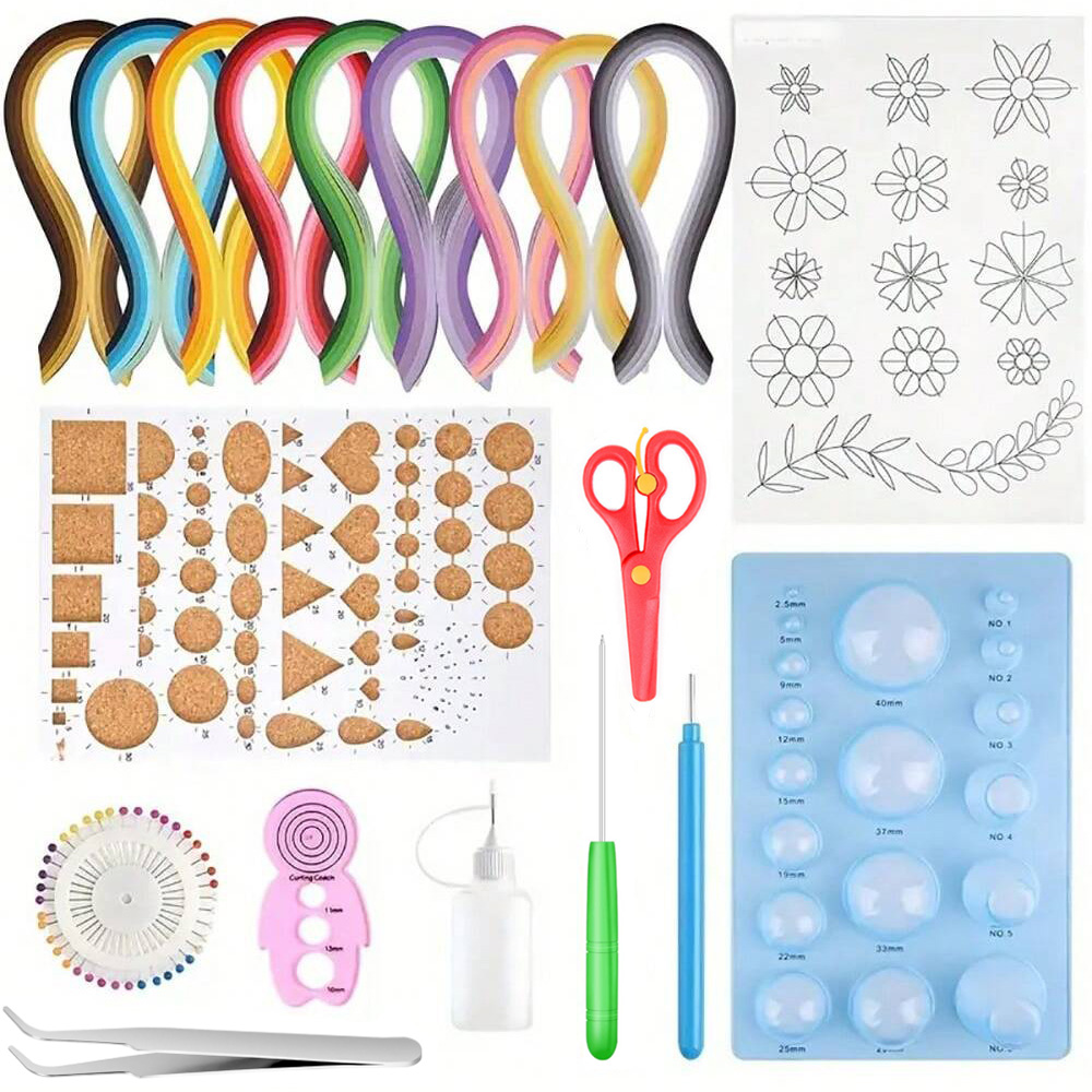 13/19 buah strip kertas alat Q - Quilling Paper Strips ulasan dan harga