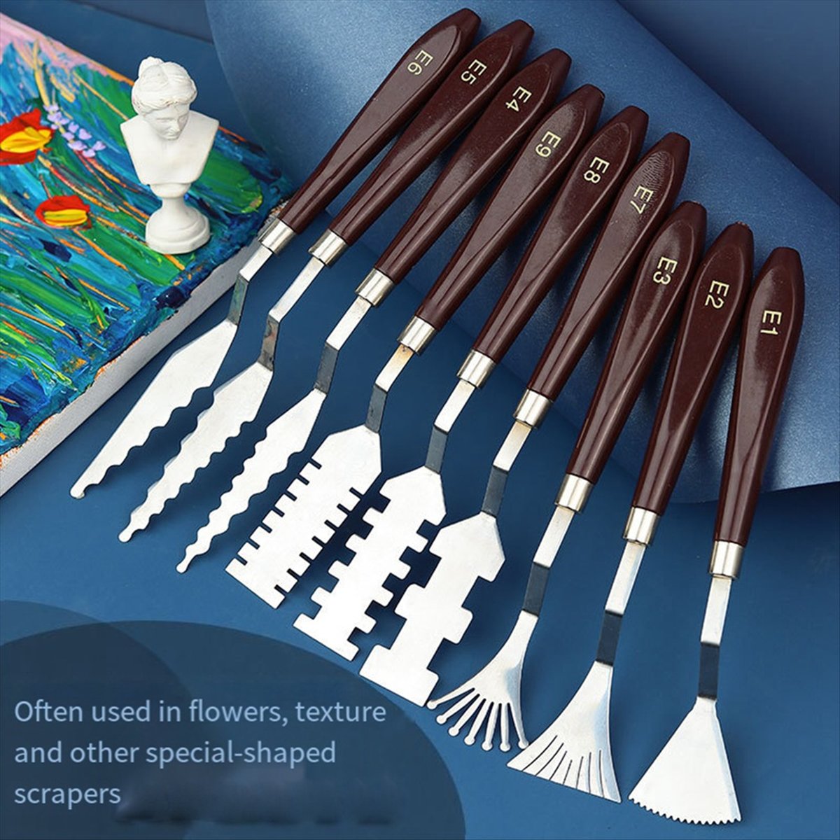 Set Spatula Pisau Palet Profes - Painting Knife Palette ulasan dan harga