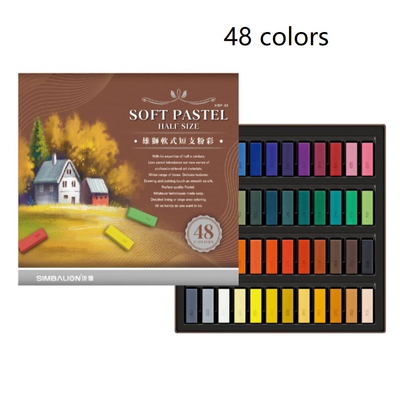 Simbalion 24/48 warna kapur wa - Chalk Pastel Set ulasan dan harga