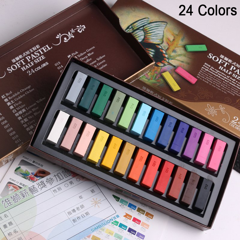 Simbalion 24/48 warna kapur wa - Chalk Pastel Set ulasan dan harga