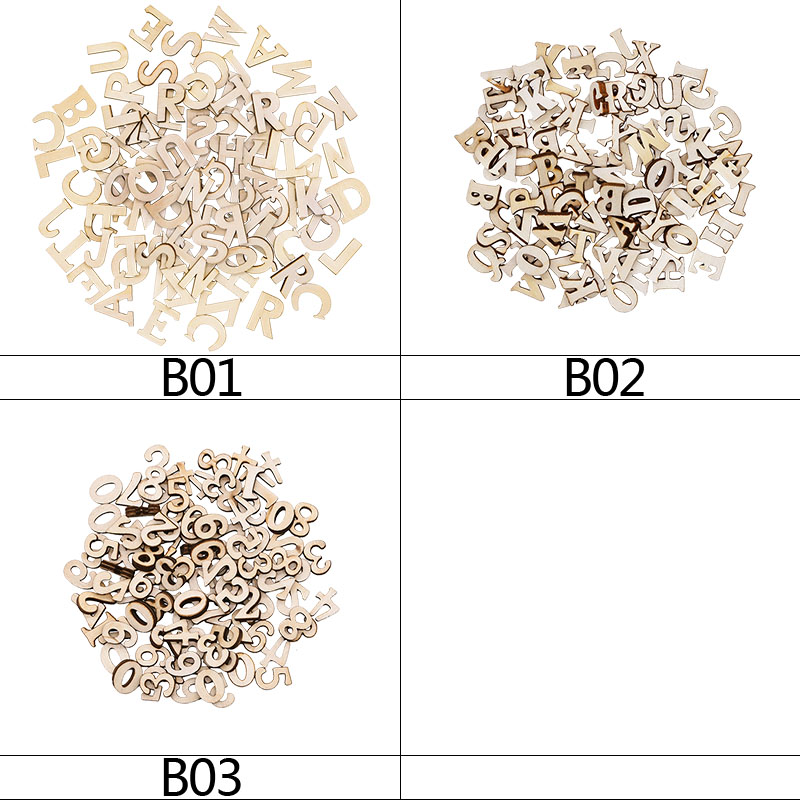 100pcs Kayu Alfabet Bahasa Ing - Art And Craft Numbers ulasan dan harga