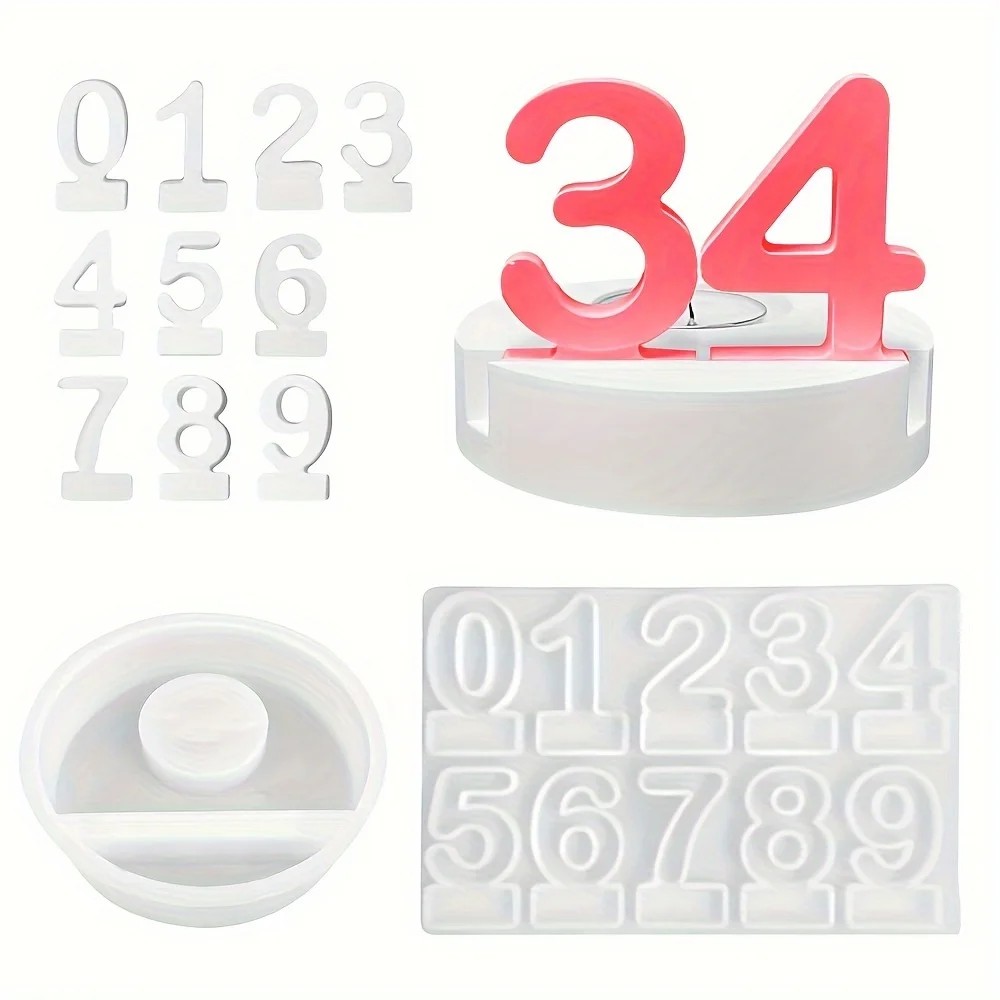 2 Buah Cetakan Silikon Kue Ula - Art And Craft Numbers ulasan dan harga