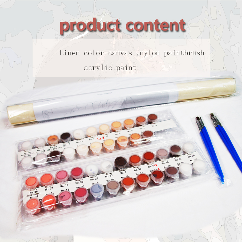 Lukisan minyak 24/36/48 warna  - Art And Craft Numbers ulasan dan harga