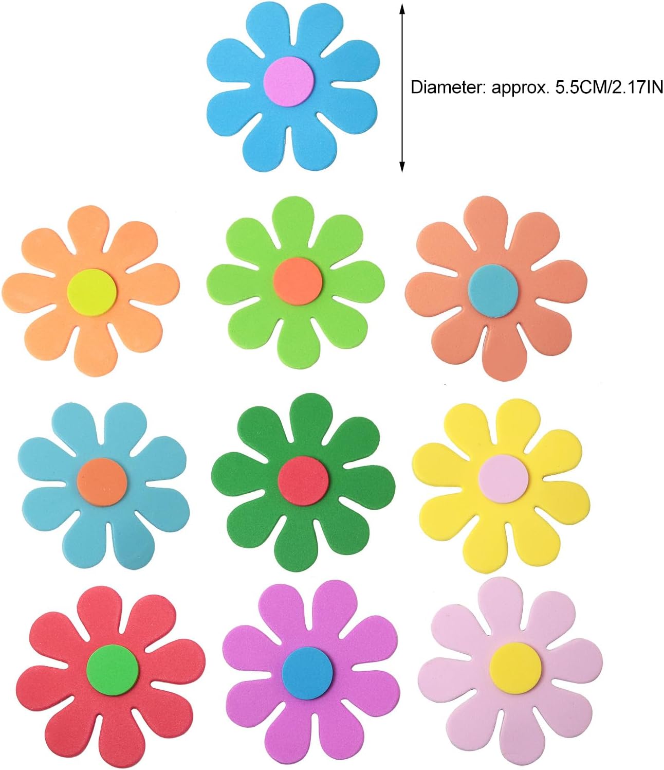 Stiker busa bunga 3D, seni dan - Art Craft With Cardboard ulasan dan harga