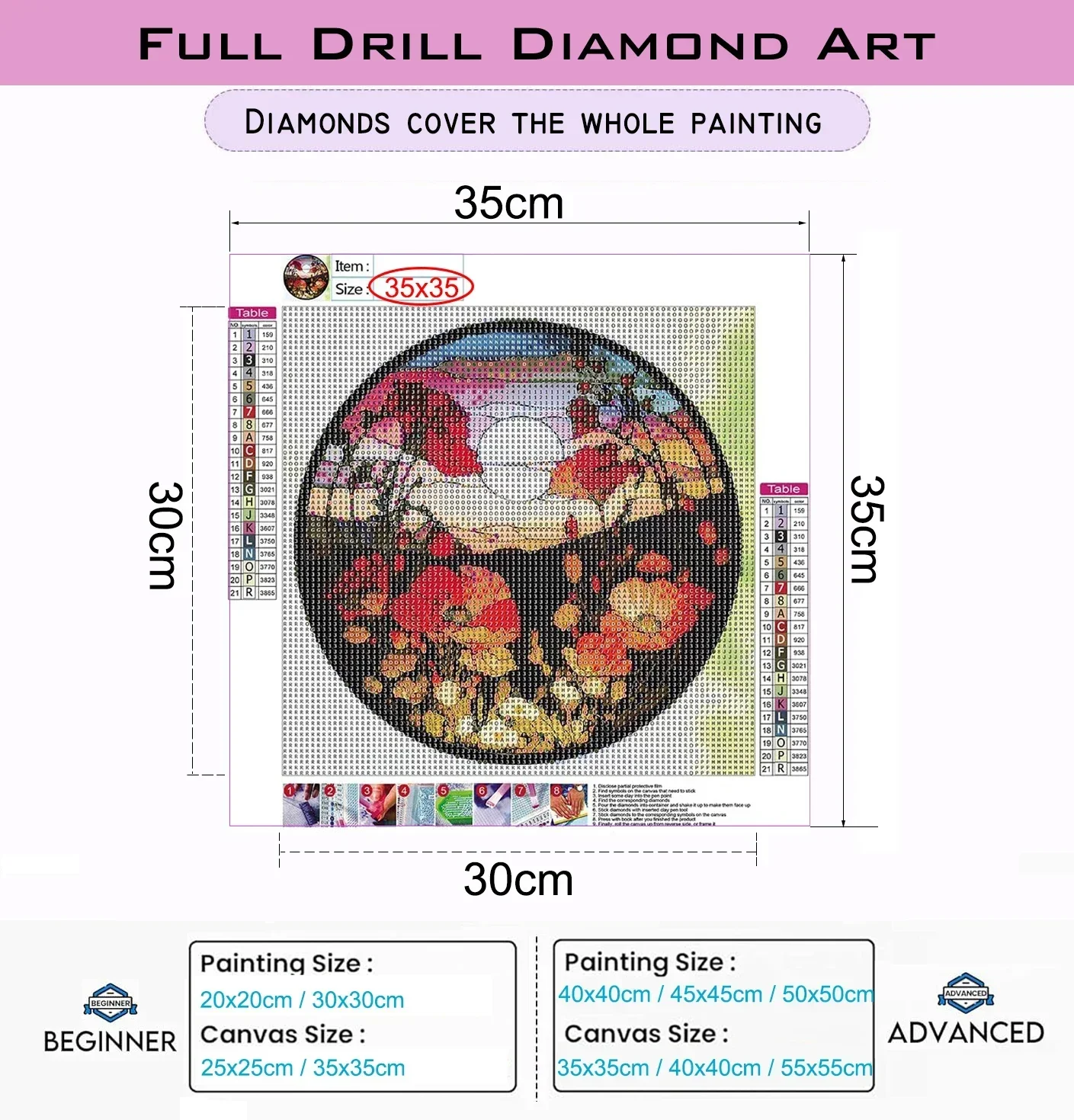 Lukisan Berlian DIY Desa Berwa - Art Craft Village ulasan dan harga