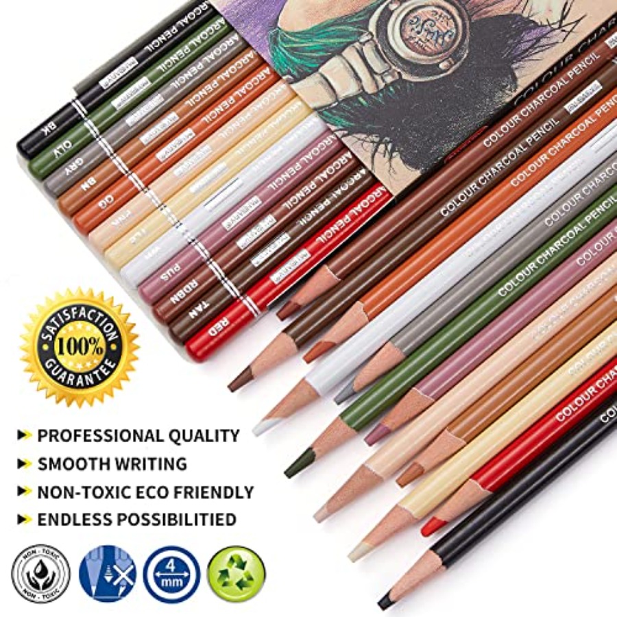 Set Pensil Arang Berwarna Prof - Chalk Pastel Set ulasan dan harga