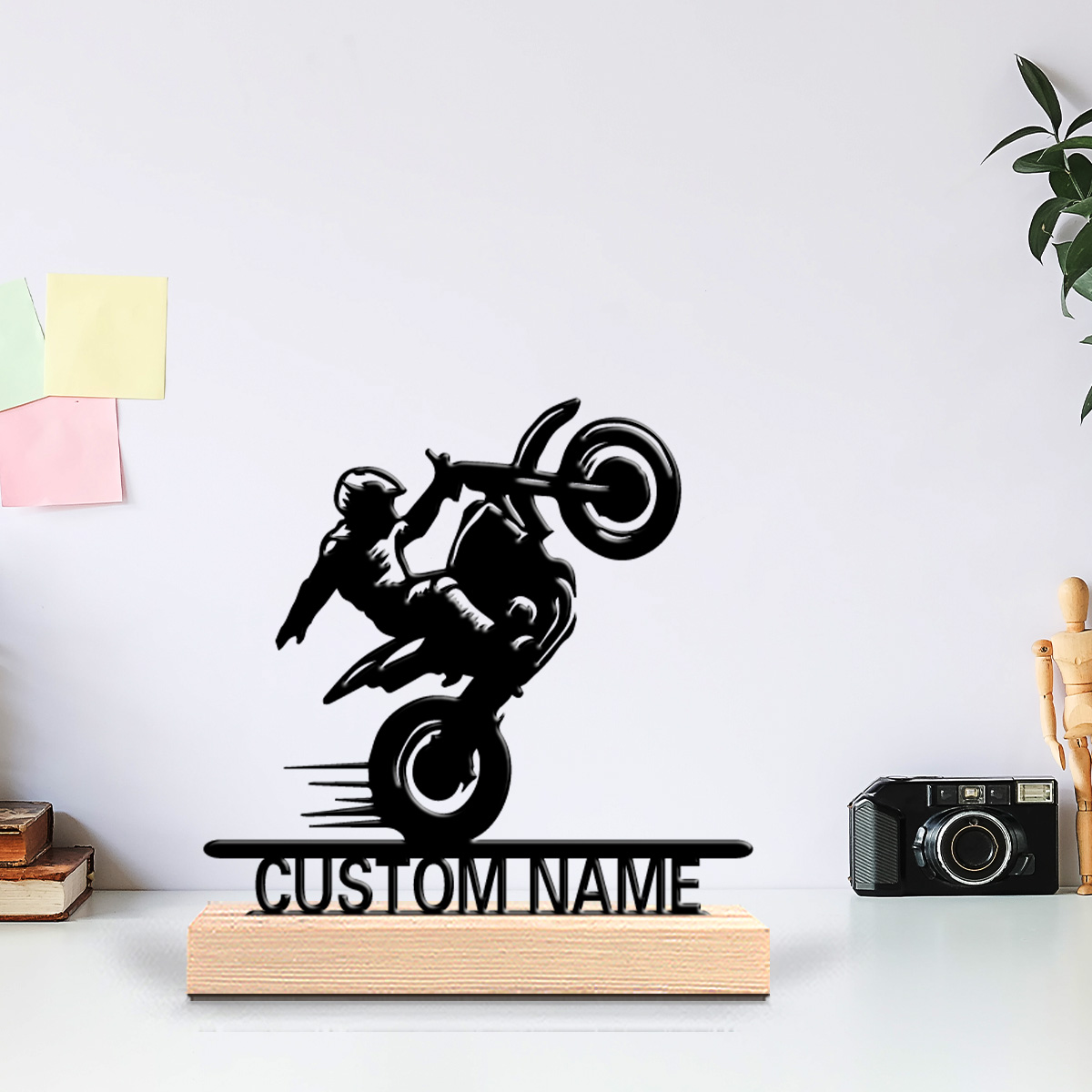 1pc Patung Logam Sepeda Motor  - Art Craft Wood ulasan dan harga