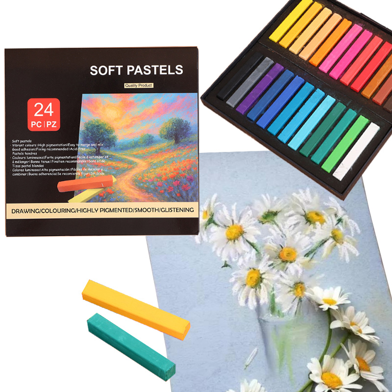 Set Pastel Lembut Kapur 12/24  - Chalk Pastel Set ulasan dan harga