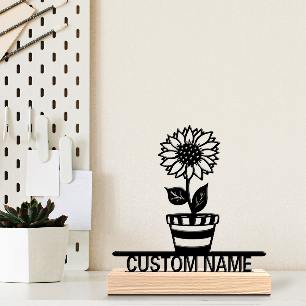1pc Patung Logam Nama Kustom B - Art Craft Wood ulasan dan harga