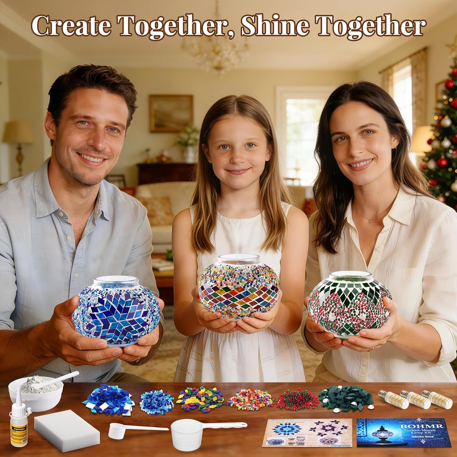 Kit Lampu Mosaik Turki 3 Globe - Art Craft Easy ulasan dan harga