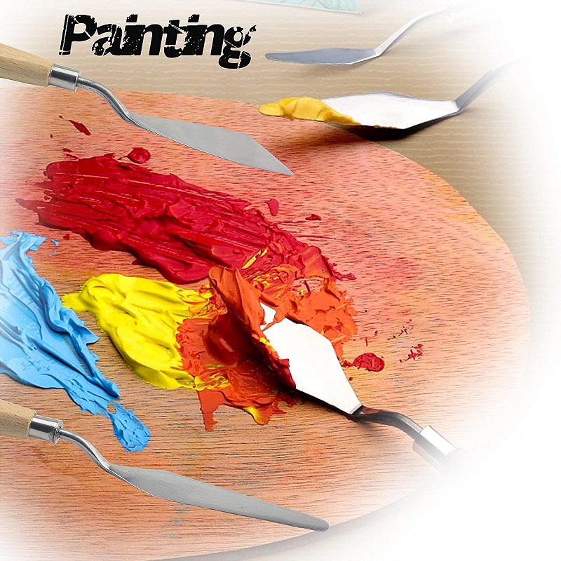 1-5 Buah Pisau Palet Besar unt - Painting Knife Palette ulasan dan harga