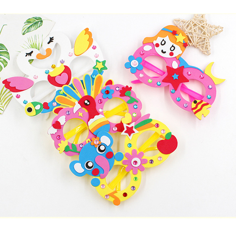 2/6/12 Set Kartun EVA Berlian  - Art Craft Glasses ulasan dan harga