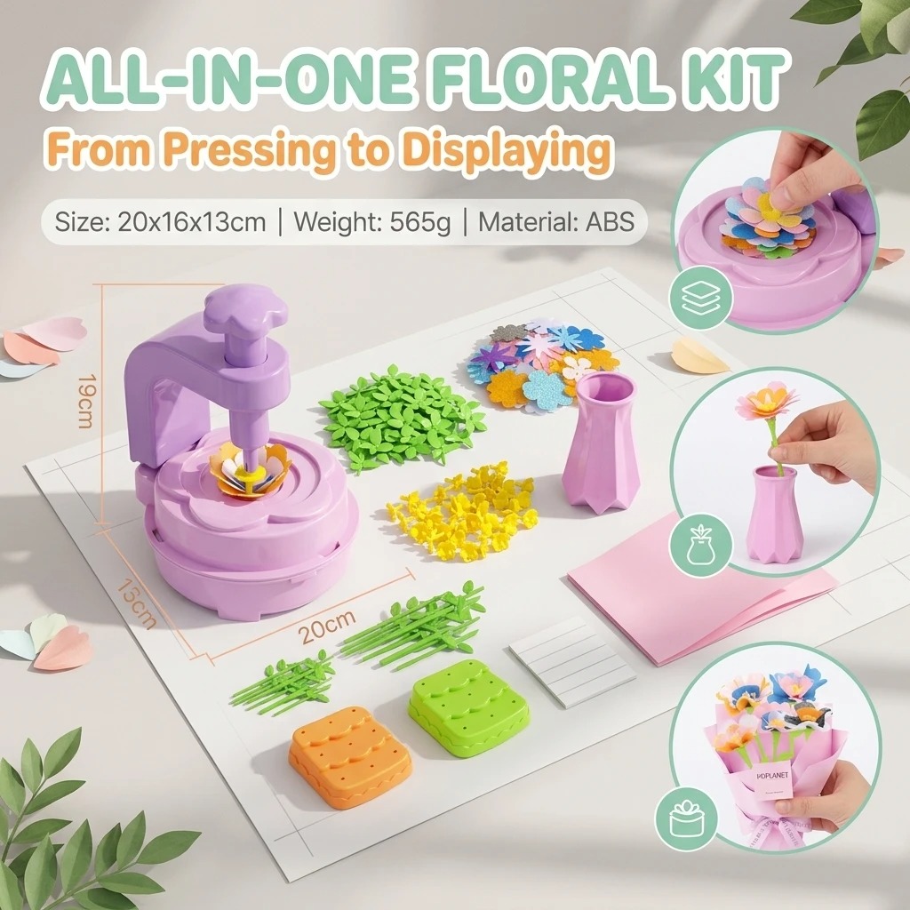 Mainan Kerajinan Tekan Bunga B - Art Craft Girl ulasan dan harga