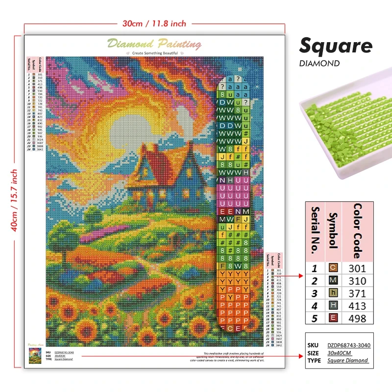 Kit Lukisan Berlian 5D DIY, Ga - Art Craft Village ulasan dan harga