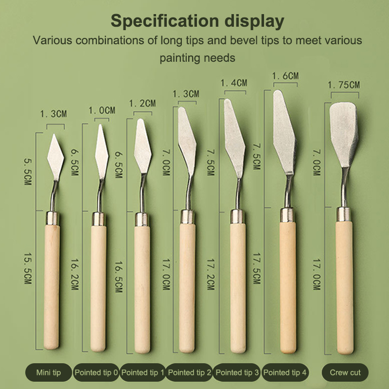 ★ ▲ 7 Buah/Set Pisau Lukisan M - Painting Knife Palette ulasan dan harga