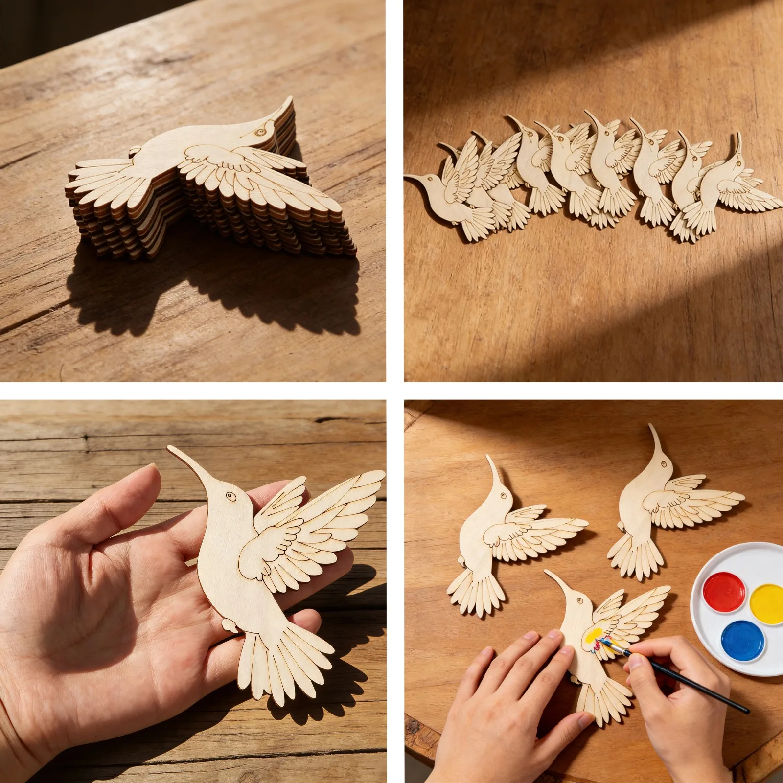 10 Buah Potongan Burung Hewan  - Art Craft Wood ulasan dan harga