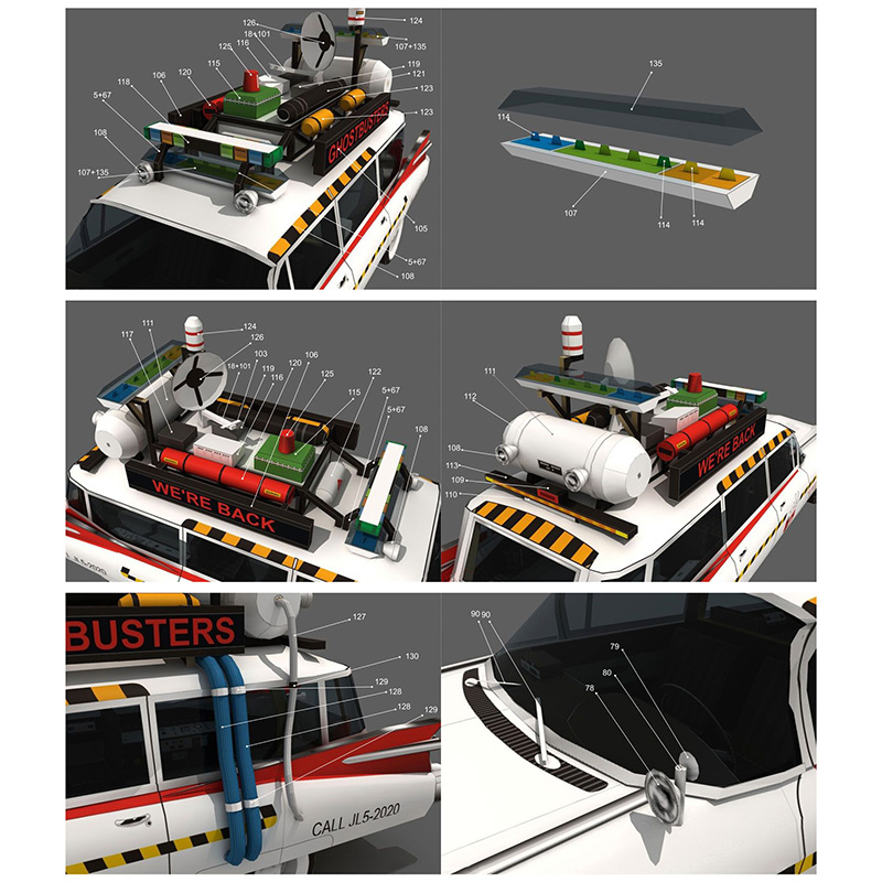 Ghostbusters Mobil Ecto-1A 1:2 - Art Craft With Cardboard ulasan dan harga