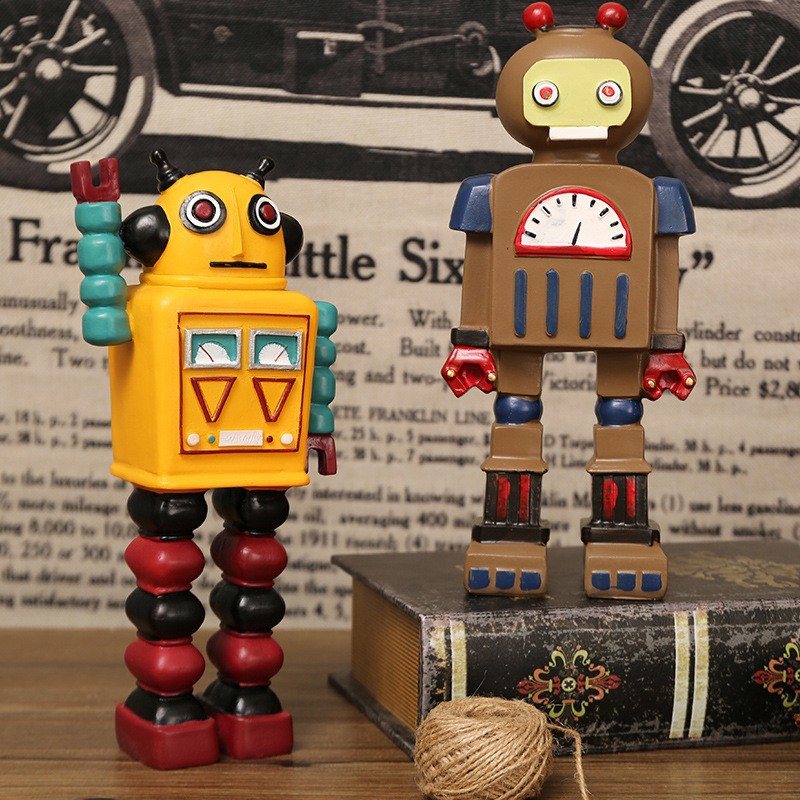 Patung Robot Kartun Hiasan Ker - Art Craft Robot ulasan dan harga